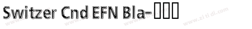 Switzer Cnd EFN Bla字体转换